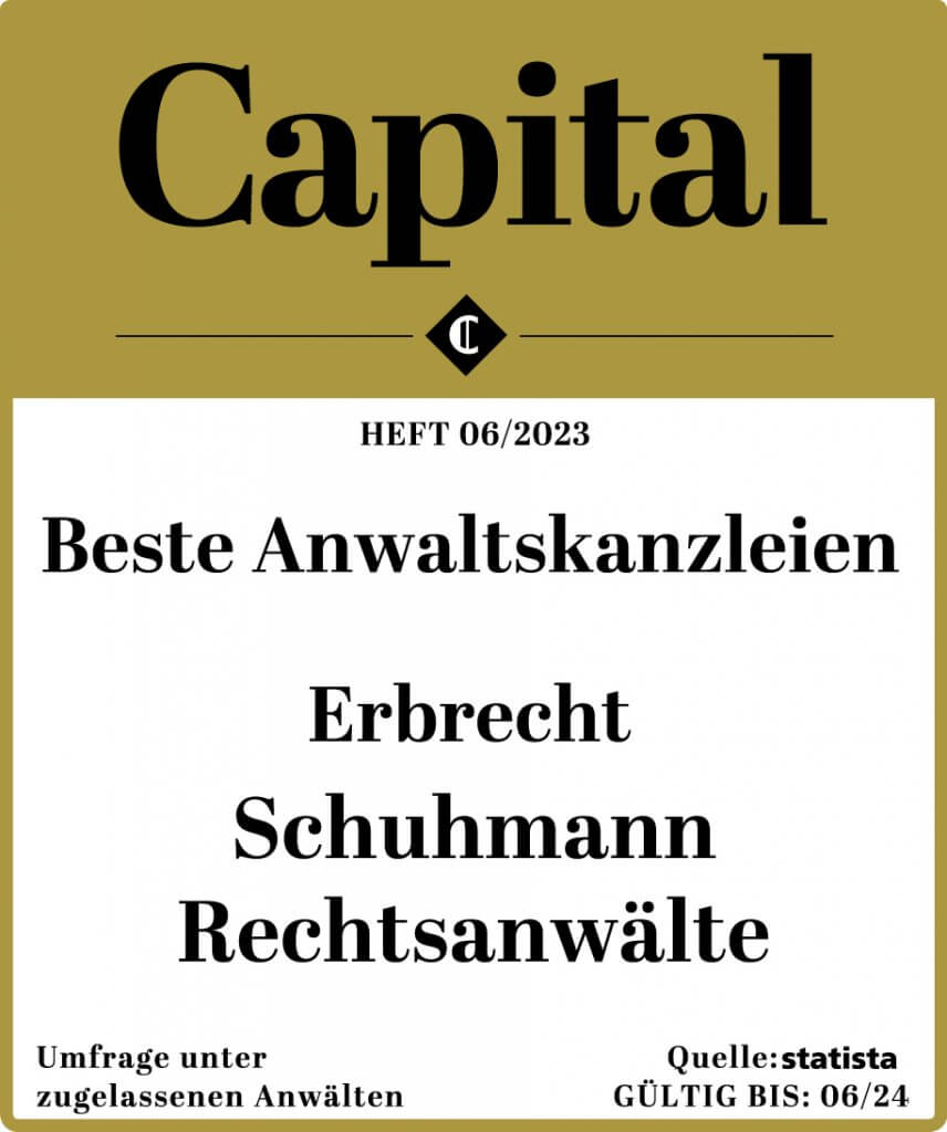 Capital Award Kanzlei Schuhmann Rechtsanwälte