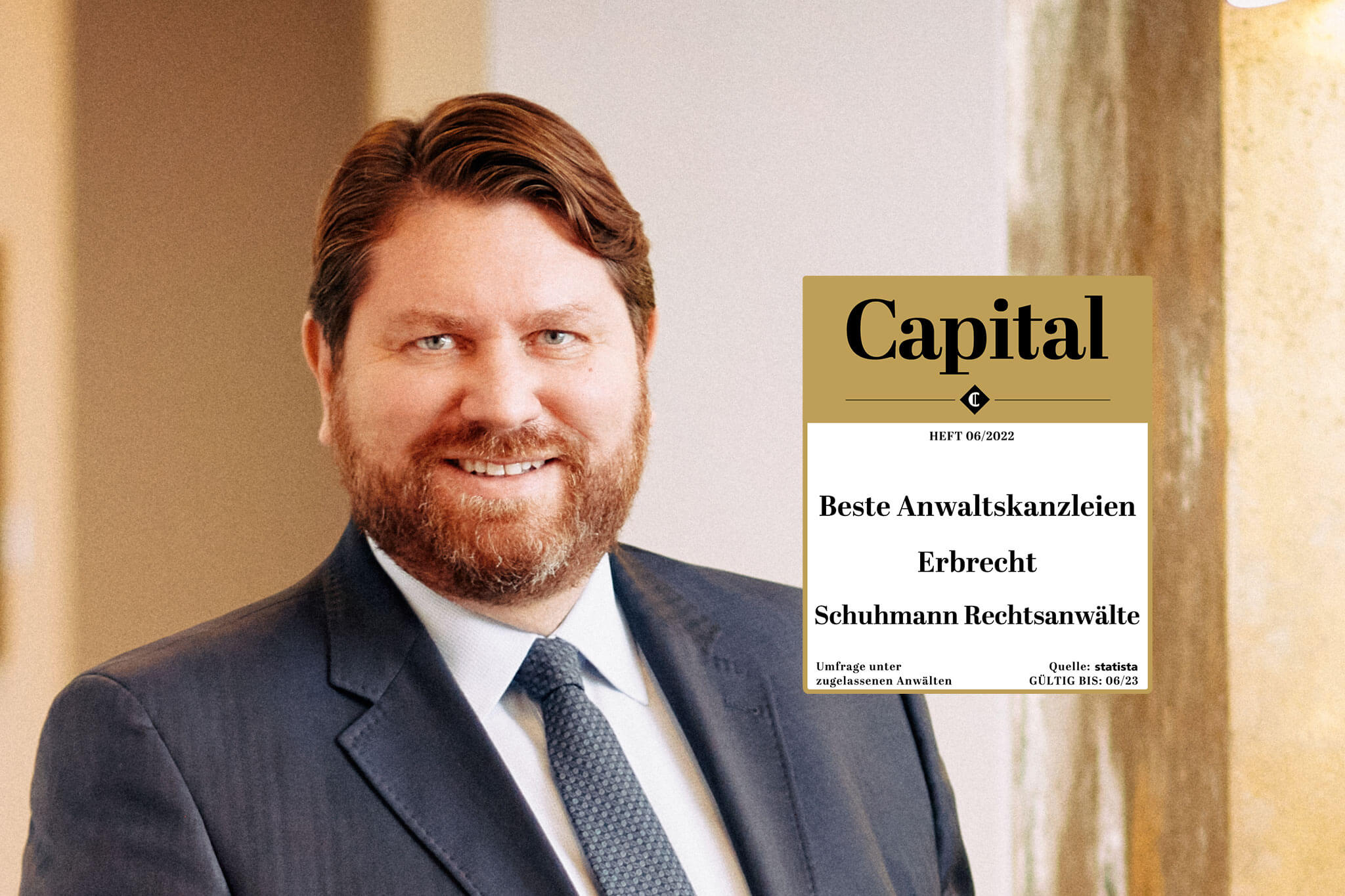Dr. Markus Schuhmann mit Capital Award